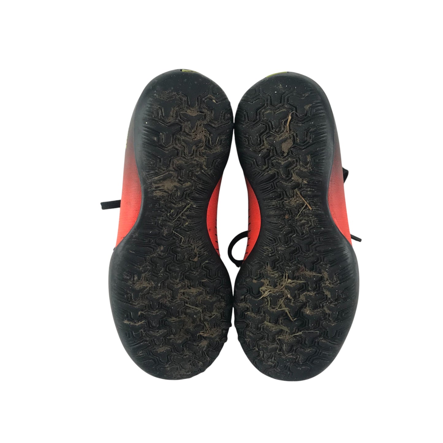 Nike Mercurial football boots shoe size UK 10 junior black and red for artificial grass