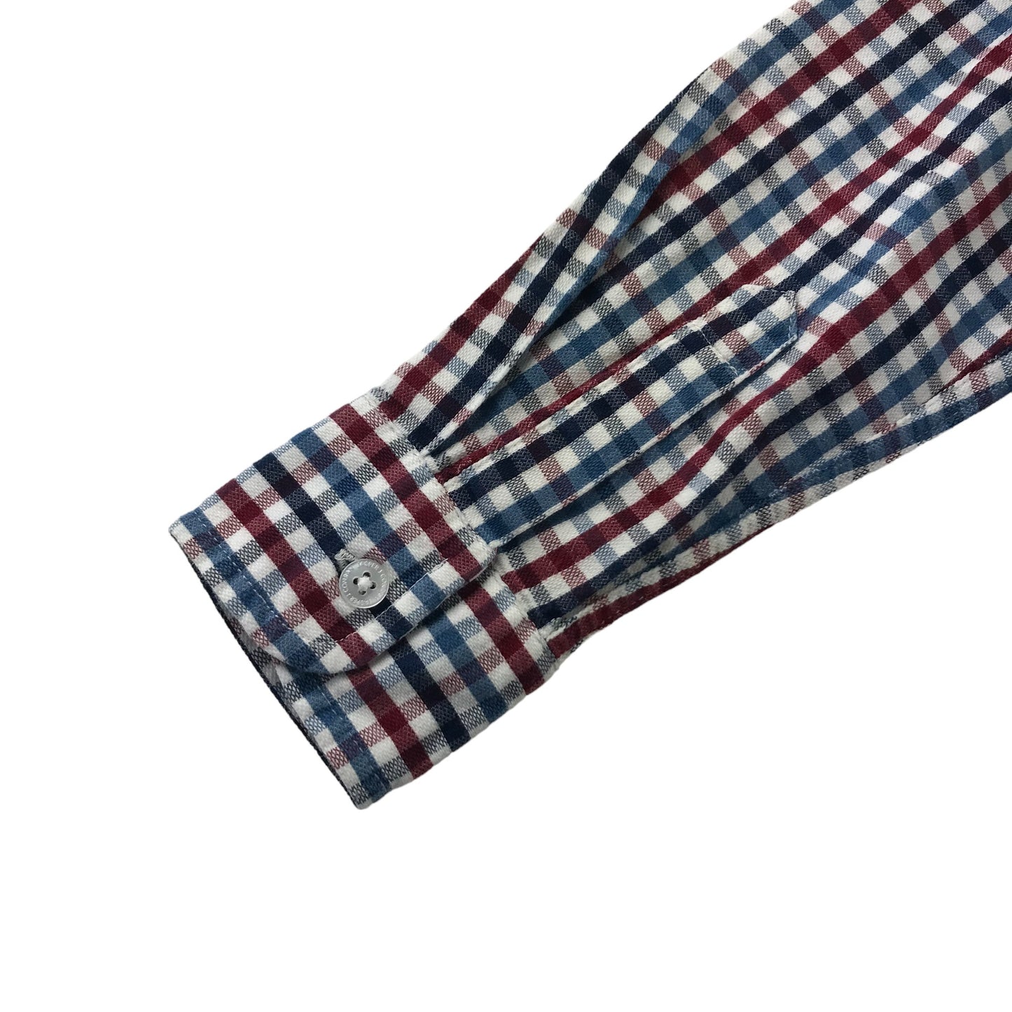 Jasper Conran shirt 7 years red and navy checked cotton