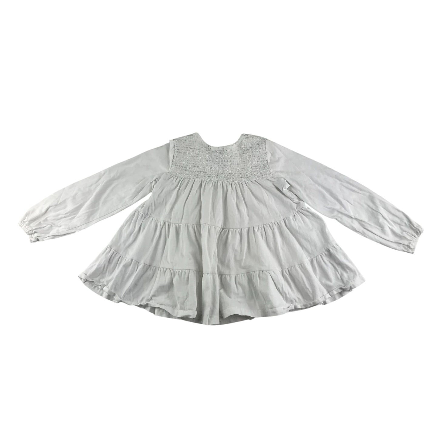 Ralph Lauren blouse 5-6 years white flared hem cotton