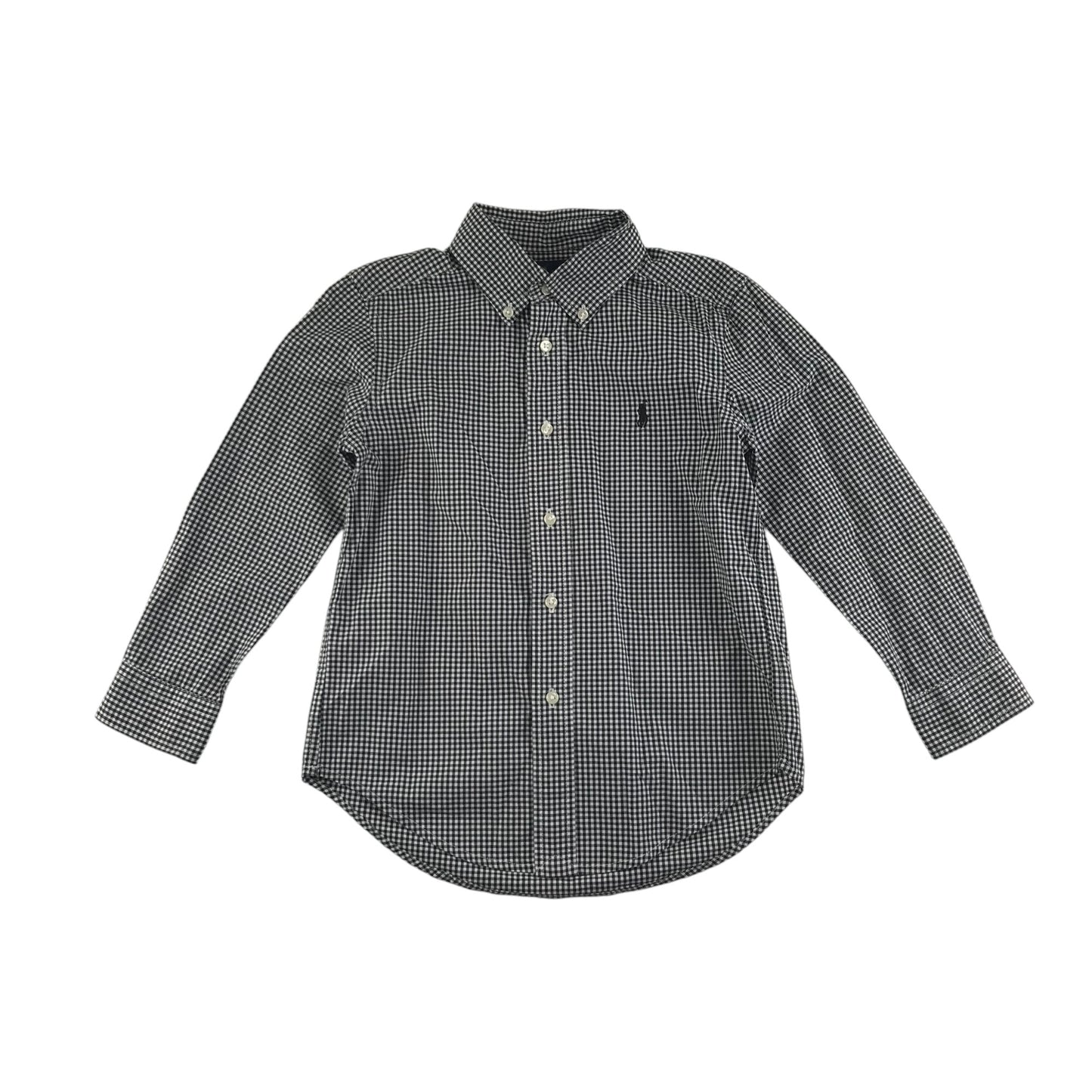 Ralph Lauren shirt 4-5 years black and white checked button up cotton