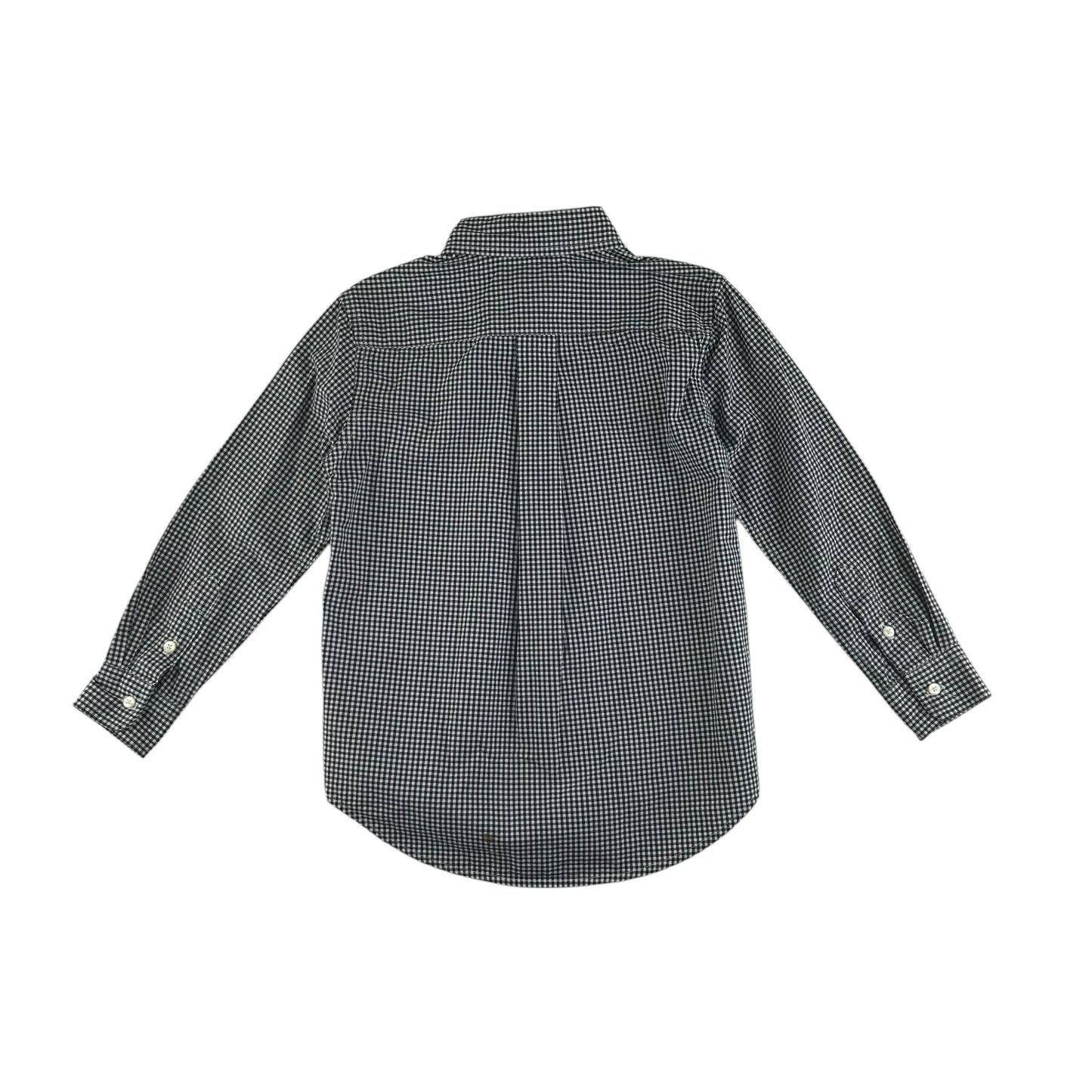 Ralph Lauren shirt 4-5 years black and white checked button up cotton