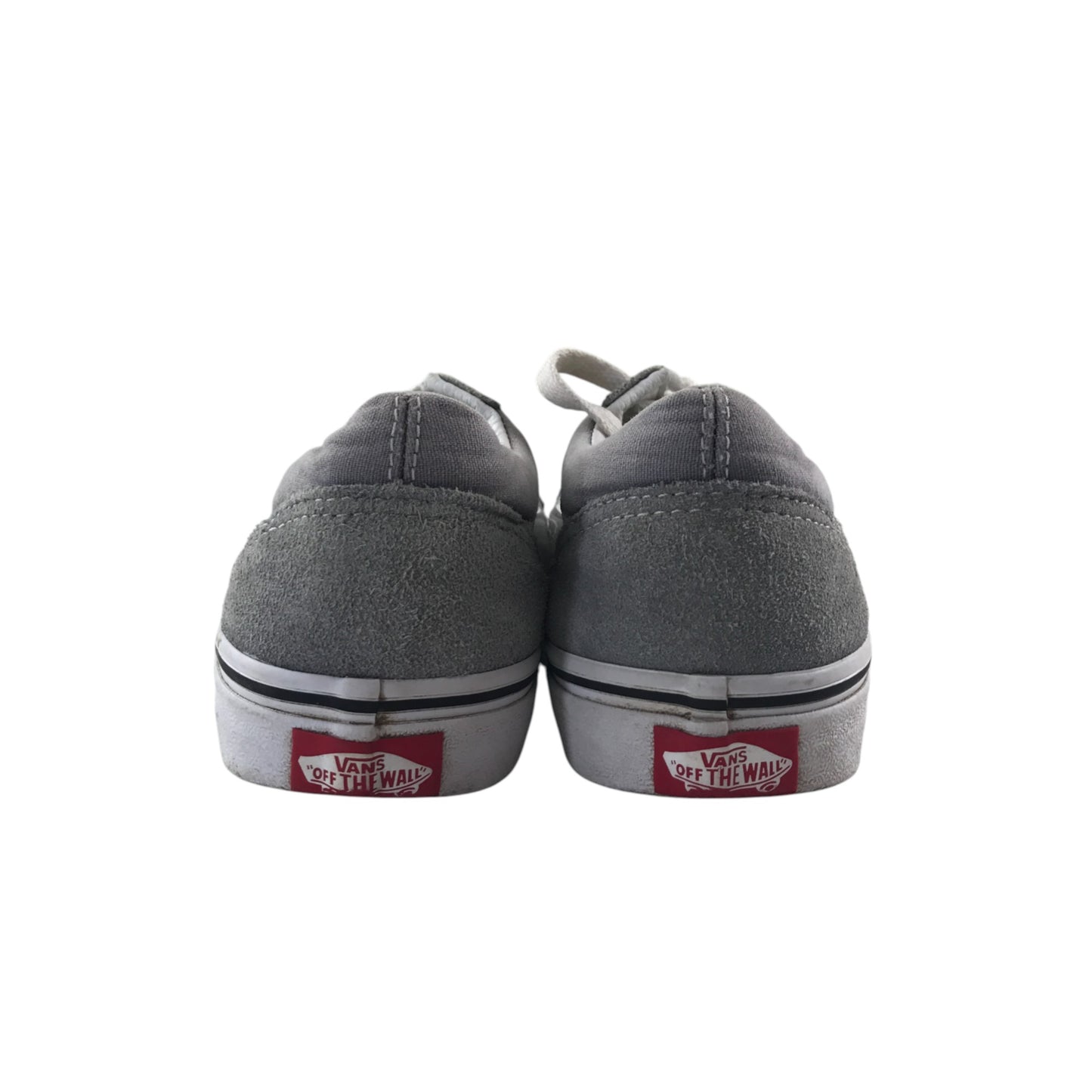 Vans trainers shoe size 3 junior light grey classic vans style wavy strip and logo