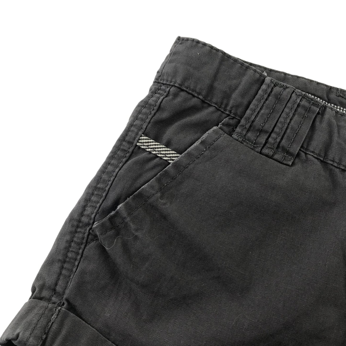 Generation shorts 11 years dark grey folded hem cotton
