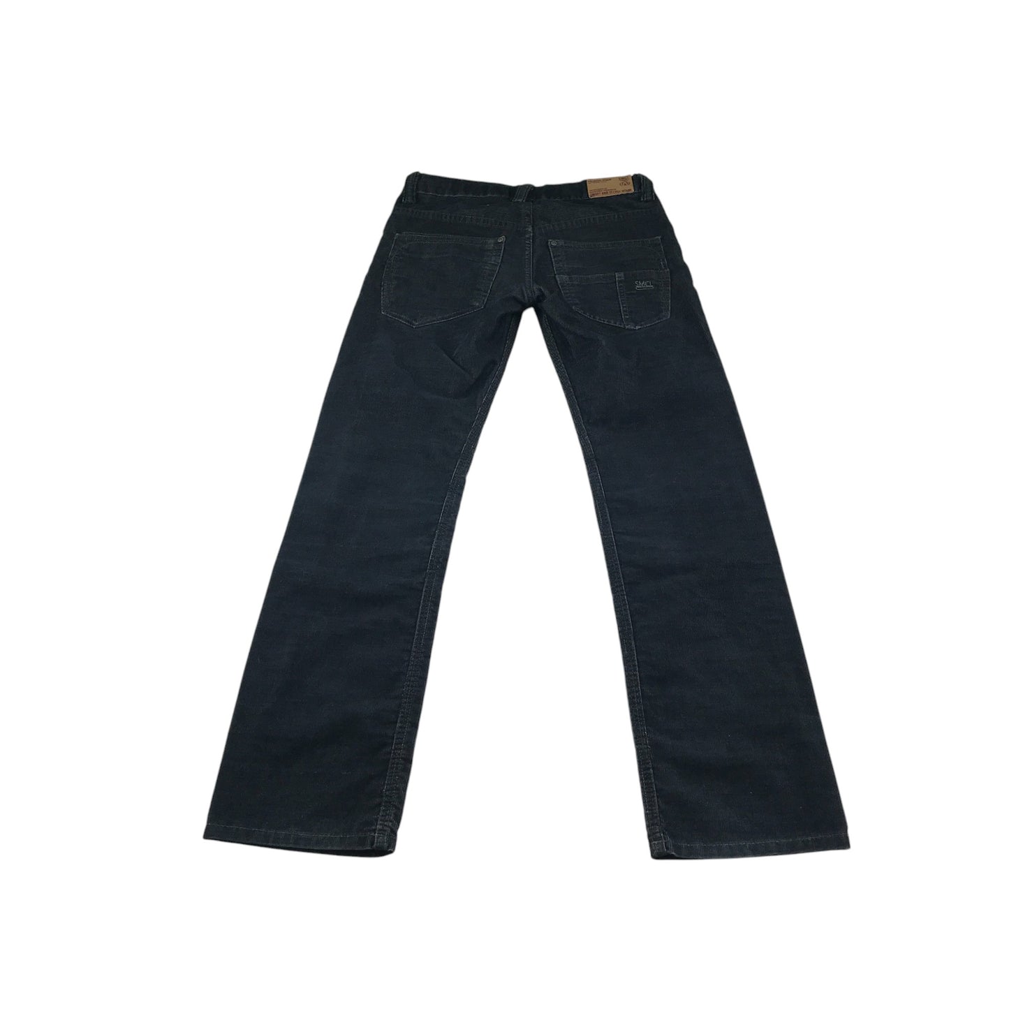 JBC trousers 11-12 years black stone wash effect corduroy adjustable waist