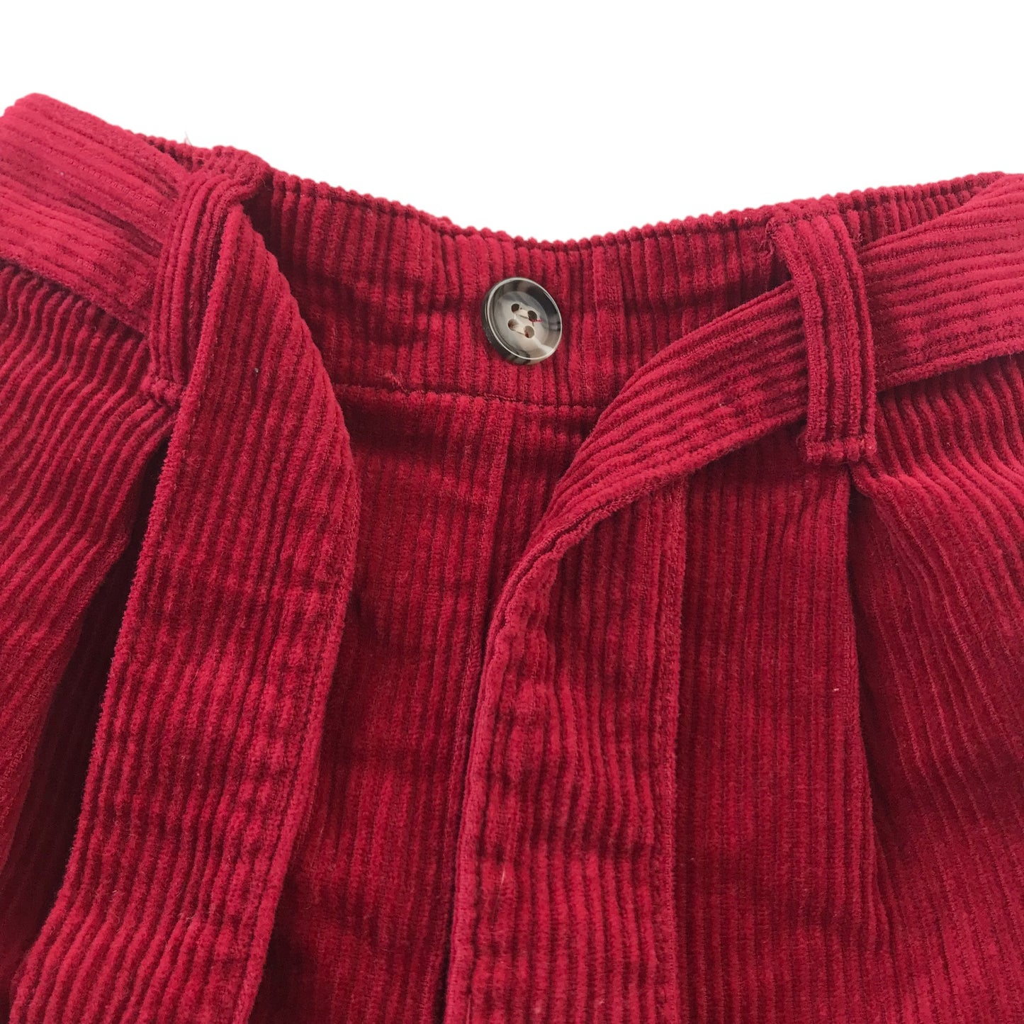 Nutmeg shorts 5-6 years Red Corduroy Belt Cotton