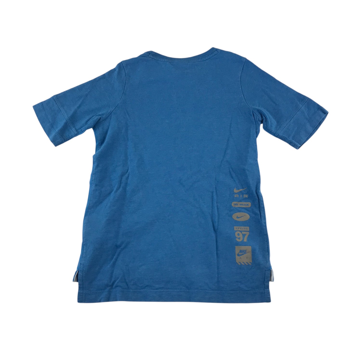 Nike Air t-shirt 10-11 years blue with white large centred logo cotton
