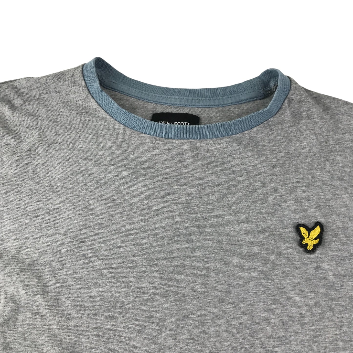 Lyle & Scott Junior t-shirt 12-13 years grey plain with embroidered logo cotton