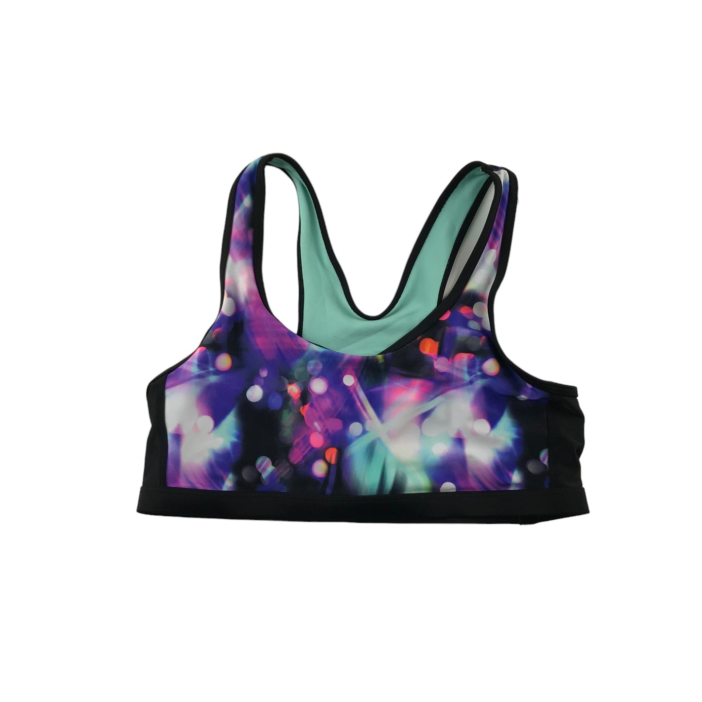 H&M Bikini Age 13 Blue Purple Black Graphic Pattern 2-piece Set