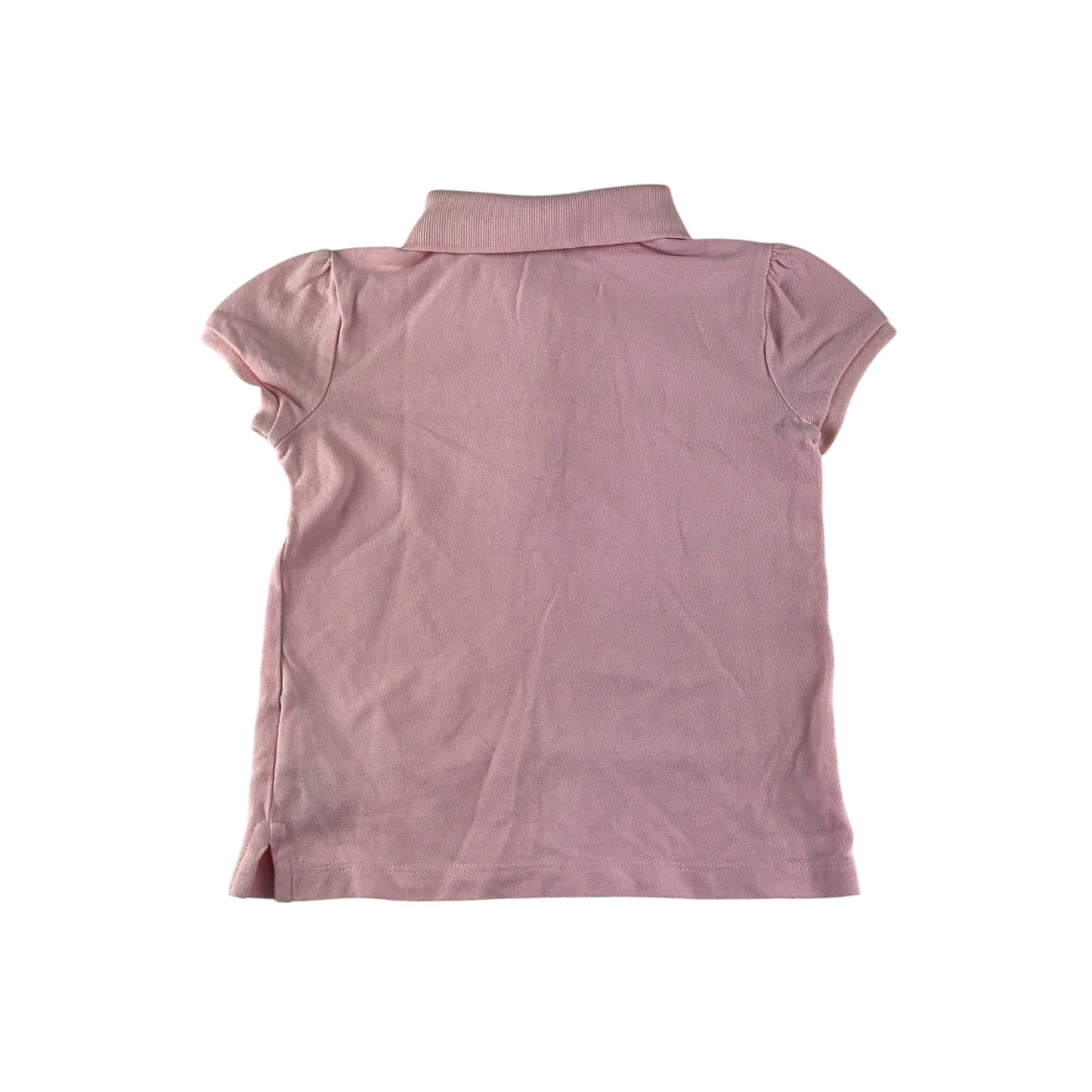 Polo Ralph Lauren polo shirt 5-6 years pink frilled button up with logo cotton