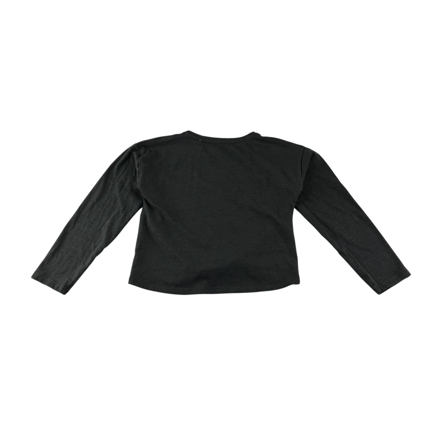 Tu t-shirt 5-6 years grey sequin gold and black reversible Hufflepuff design