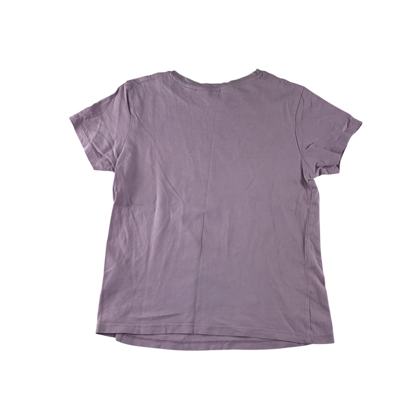 H&M t-shirt 7-8 years lilac Elsa Frozen graphic design cotton