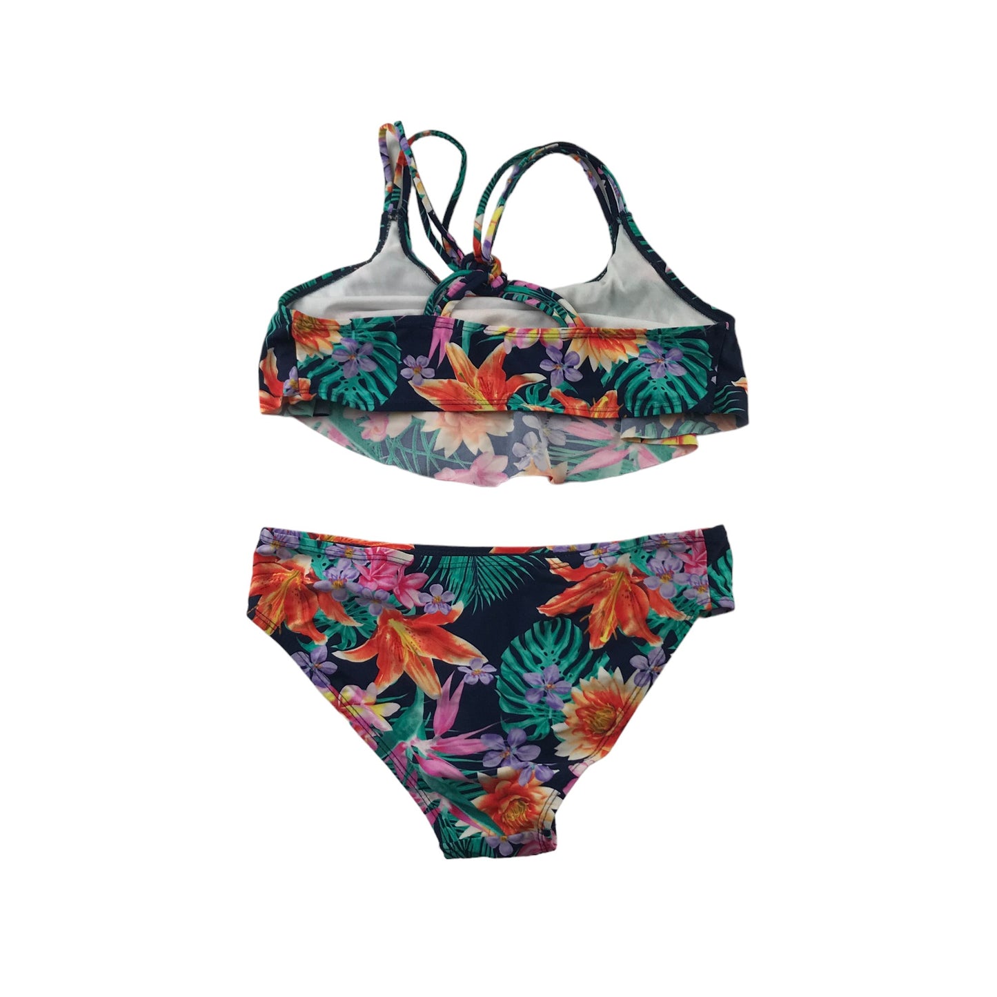 Primark Bikini Age 12 Multicolour Floral Print Pattern 2-piece Set