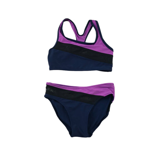 Next Bikini Age 7 Navy and Purple 2-piece Set
