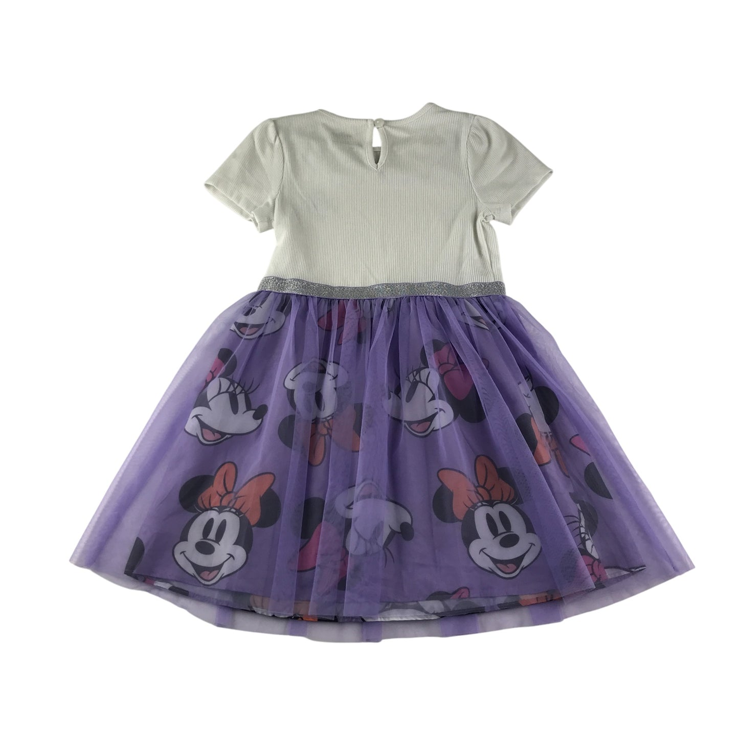 Primark dress 6-7 years white and lilac Disney Minnie Mouse