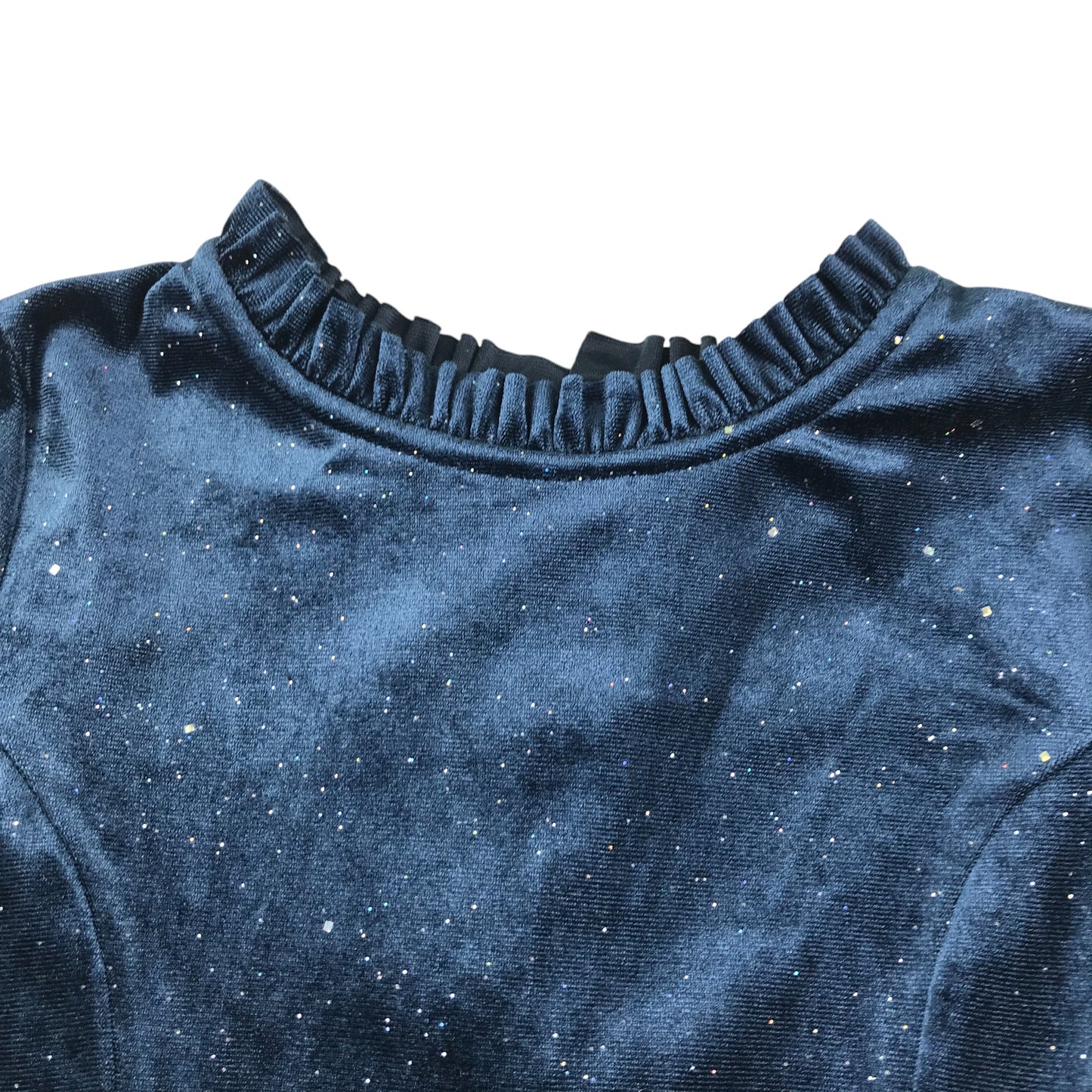 M&S dress 7-8 years navy blue velvet style