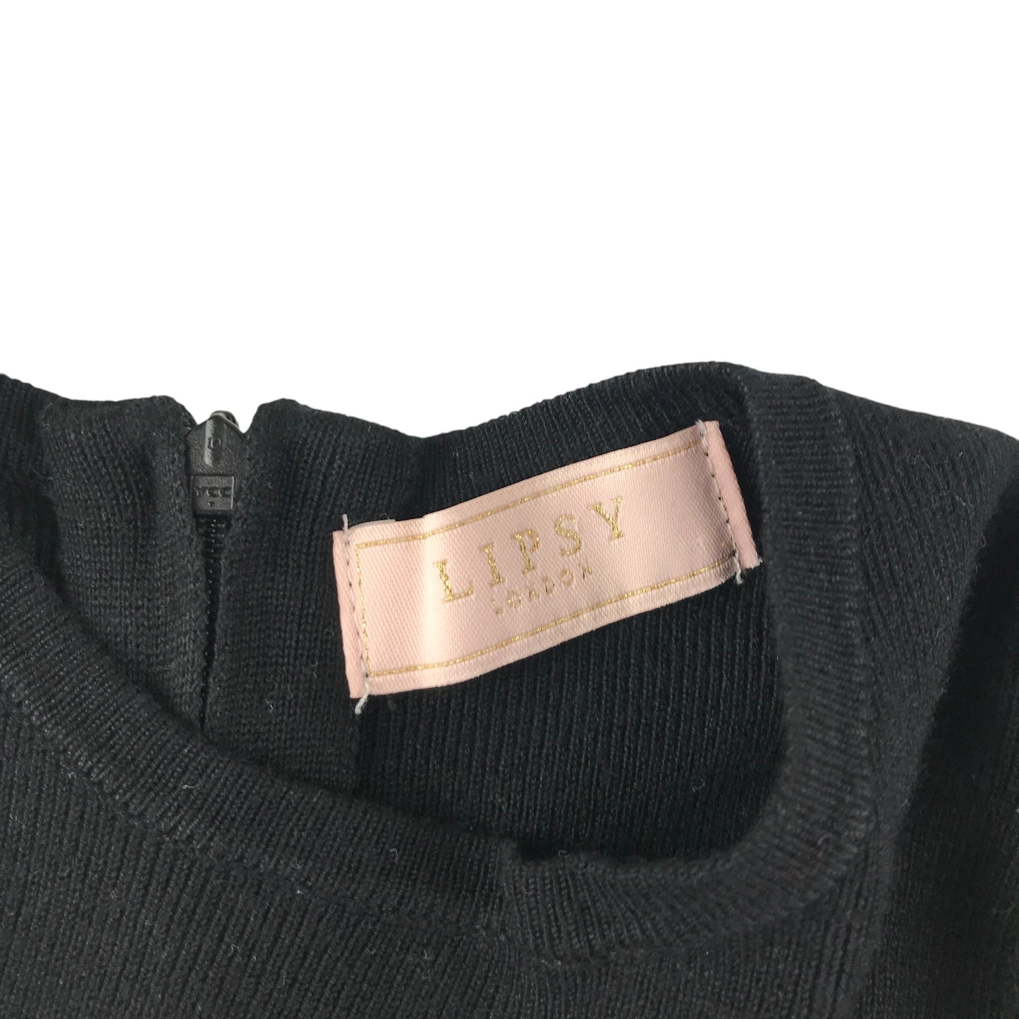 Lipsy dress 9-10 years black and white knitted long sleeve