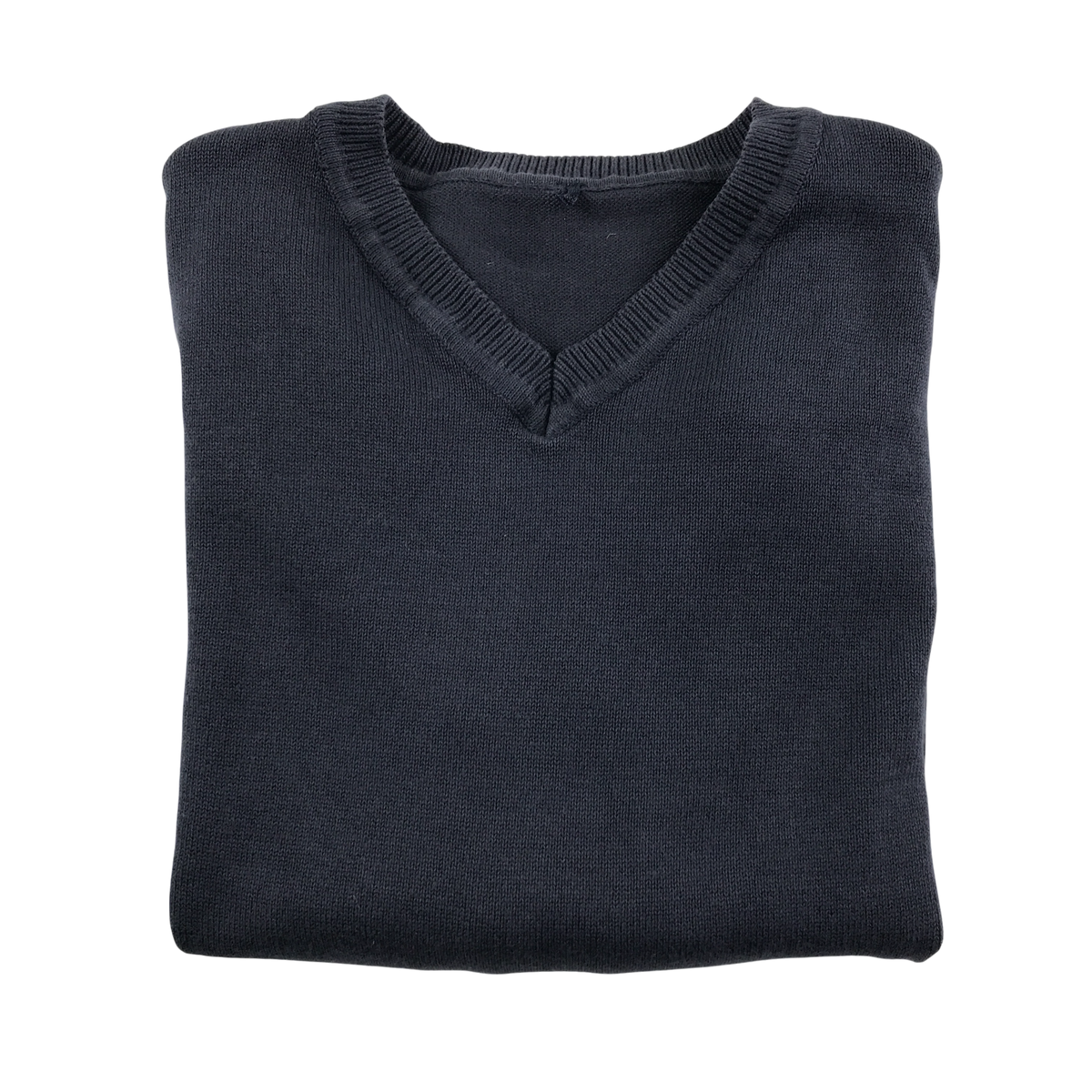 Navy unisex v-neck school jumper