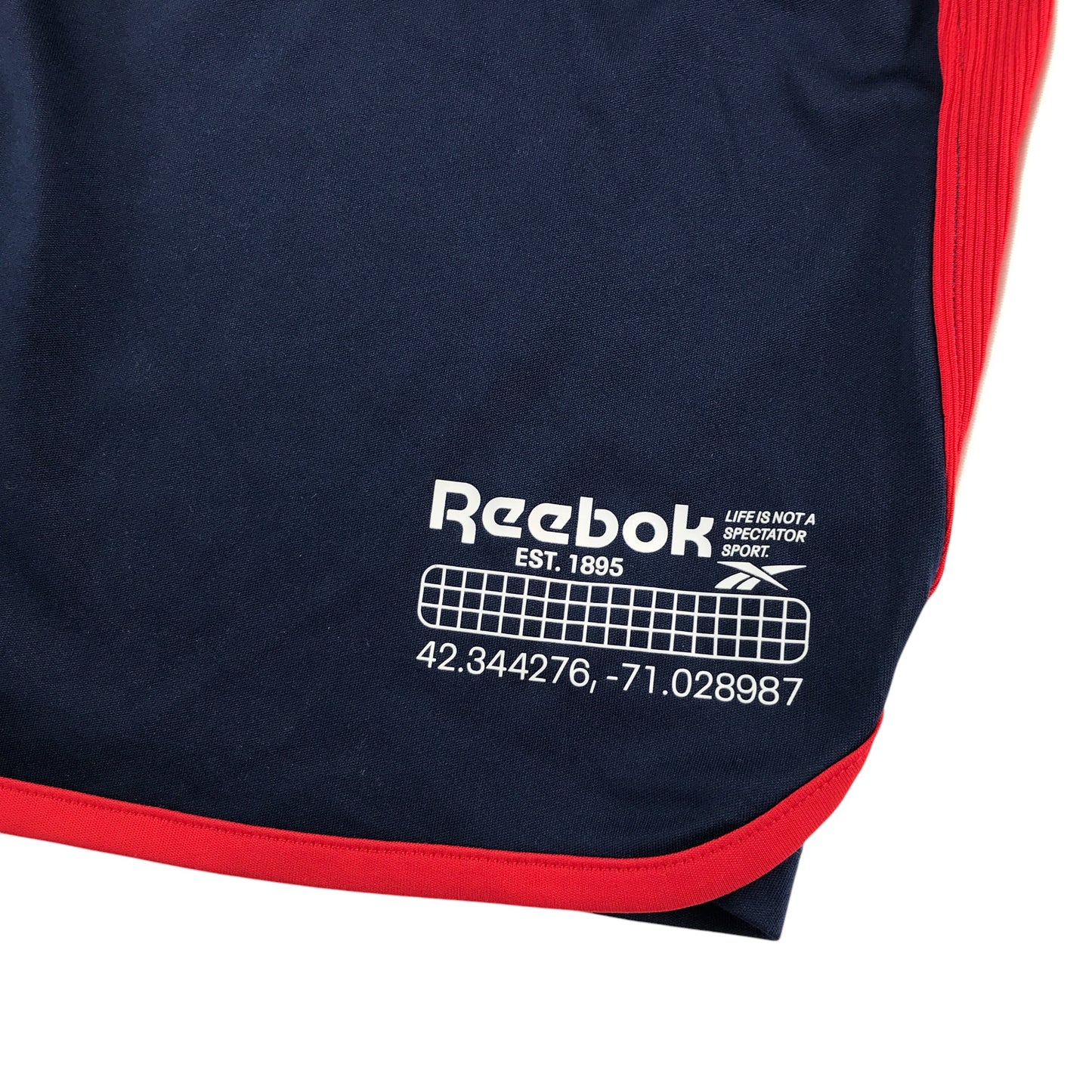 Reebok sport shorts 12-13 years navy with red detailing