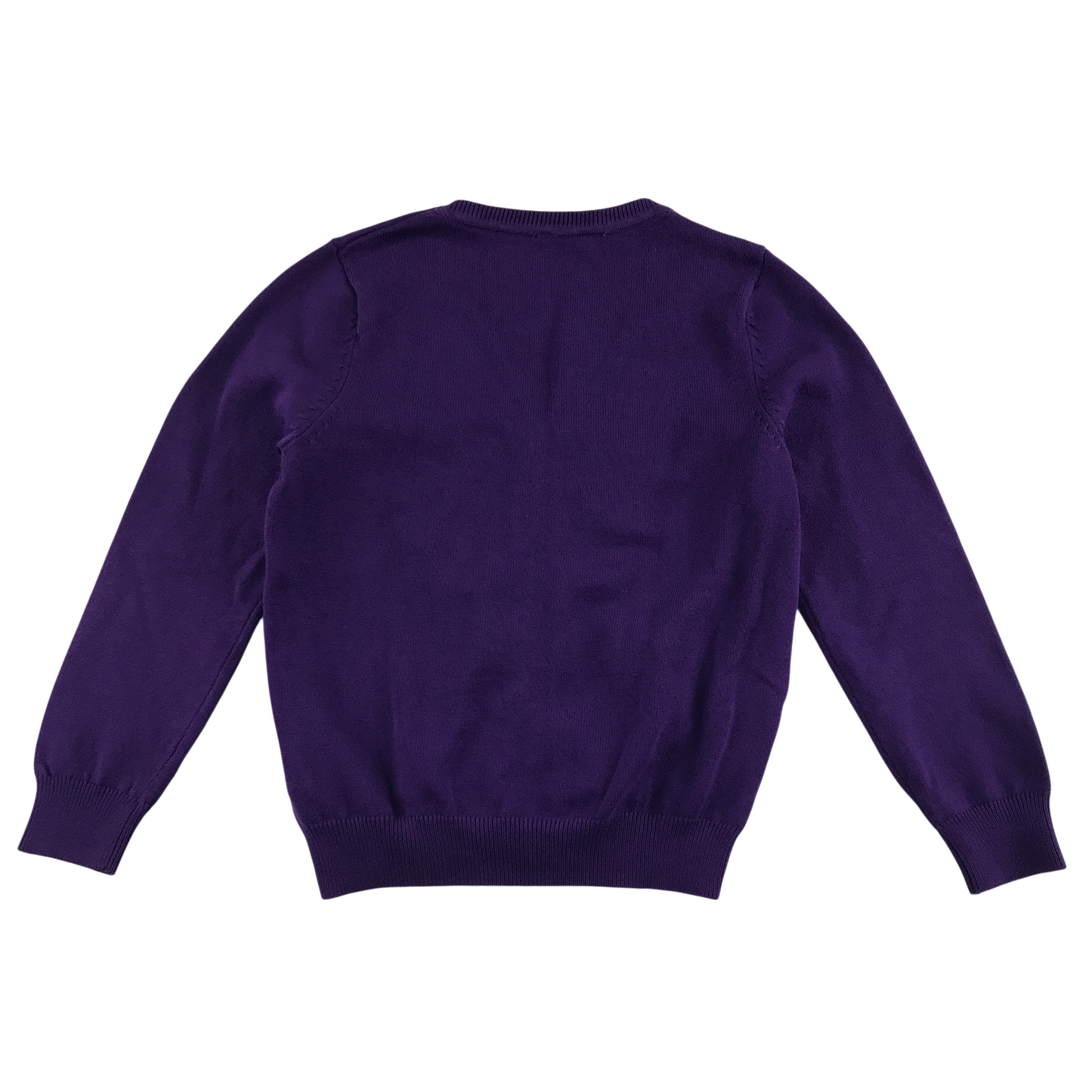 Purple girls plain school cardigan