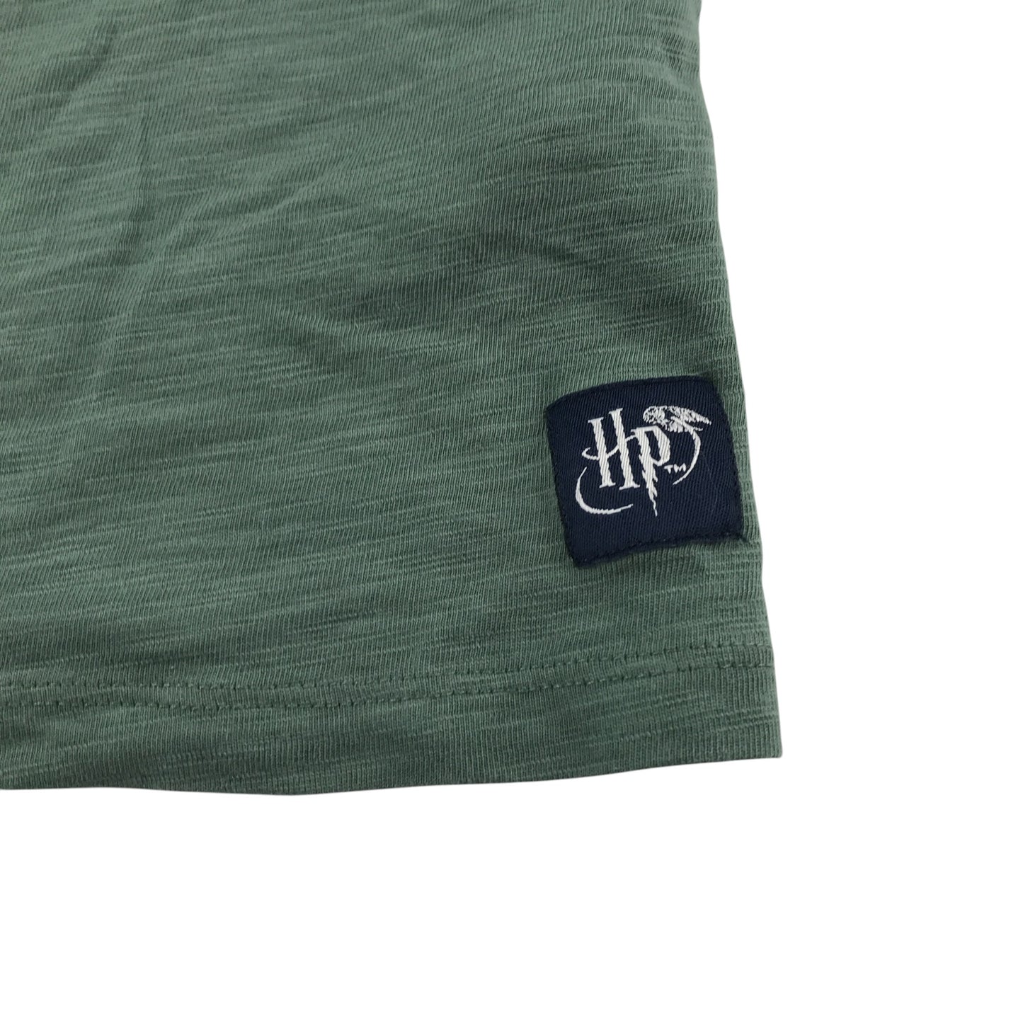 M&S t-shirt 8-9 years green Harry Potter Diagon Alley short sleeve cotton