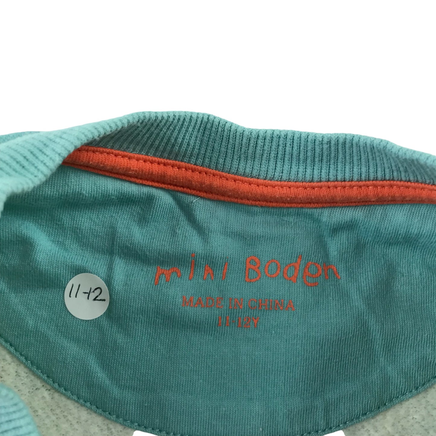 Mini Boden dress 11-12 years blue bird pattern long sleeve jersey