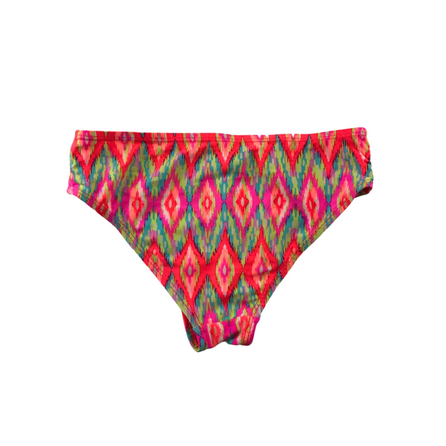 George Bikini Age 7 Orange and multicolour graphic pattern 2-piece set