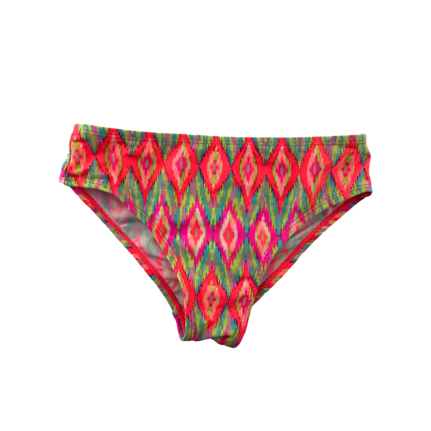 George Bikini Age 7 Orange and multicolour graphic pattern 2-piece set
