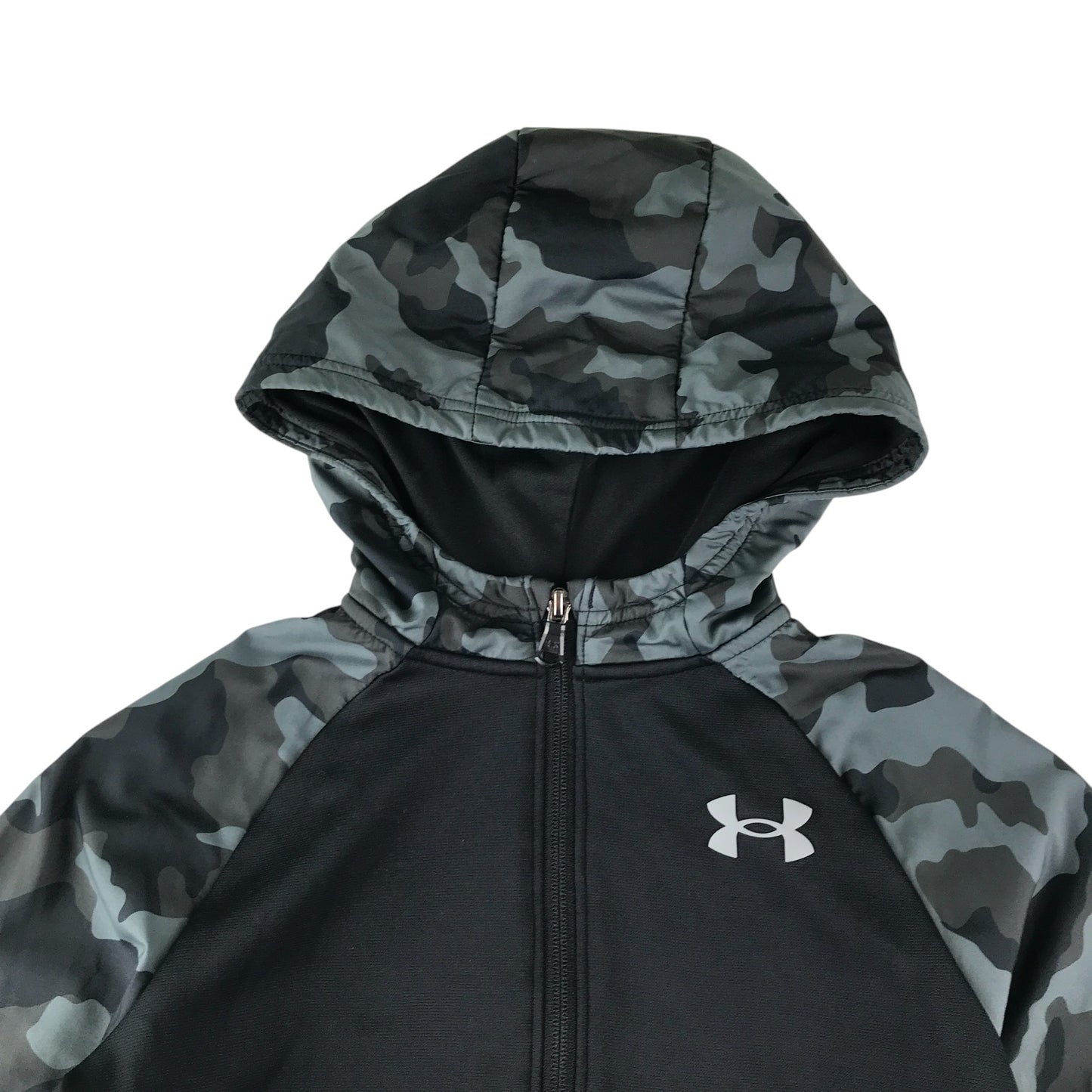 Under Armour hoodie 9-11 years black and grey camo pattern