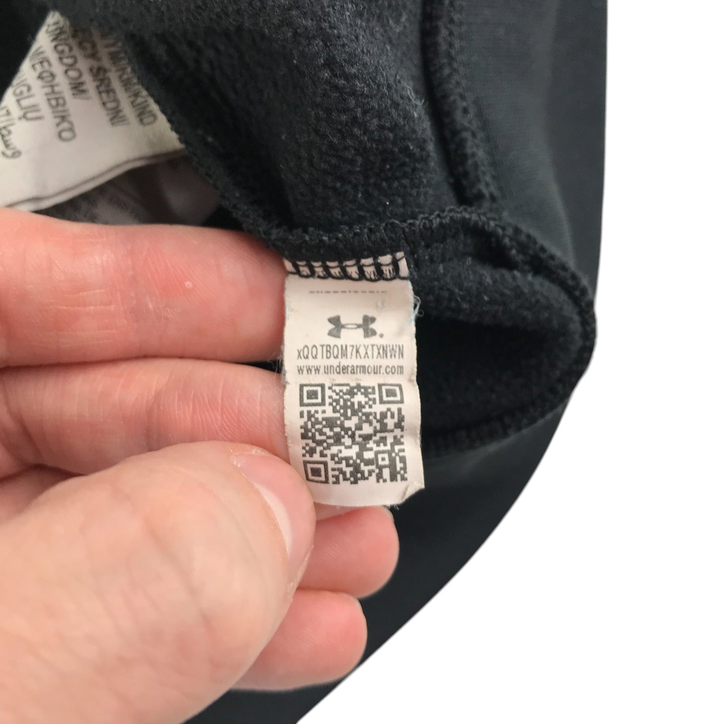 Under Armour hoodie 9-11 years black and grey camo pattern