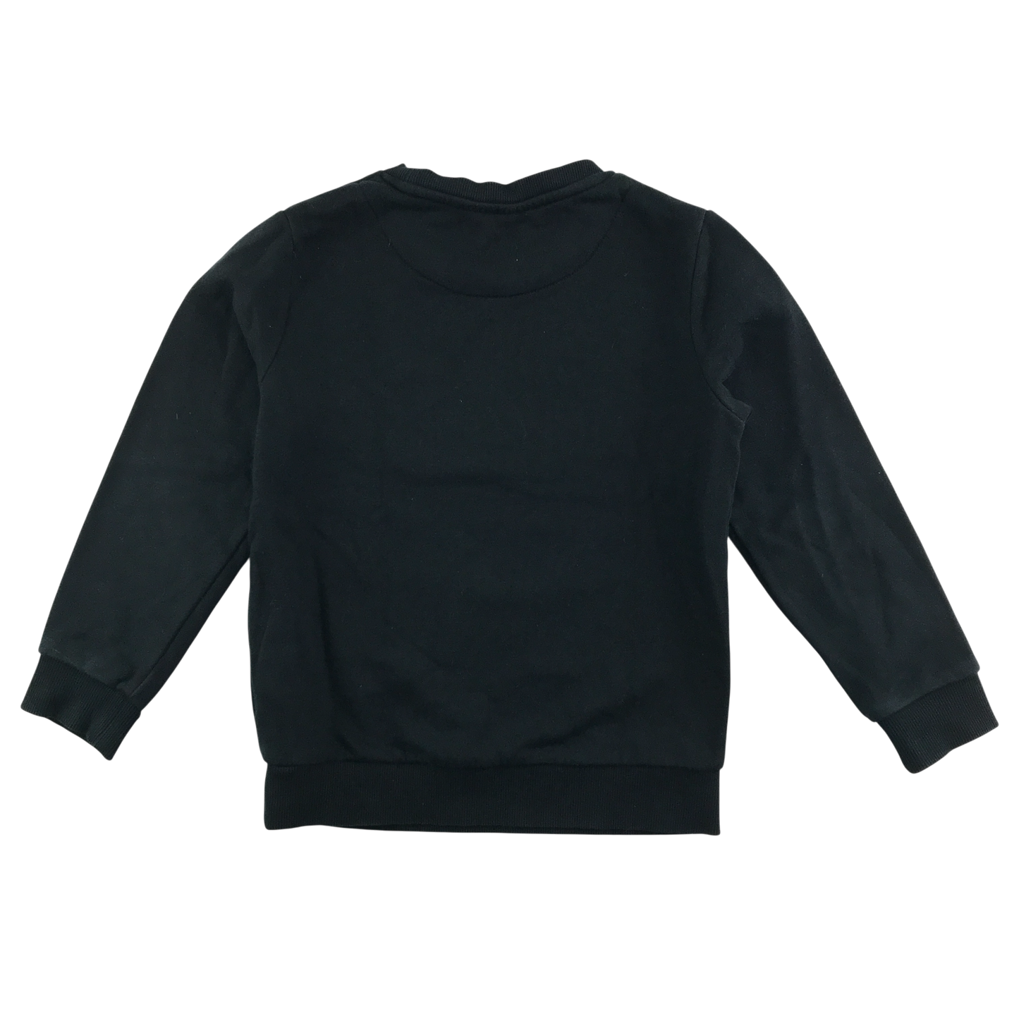 Black unisex crew neck sweatshirt school jumper