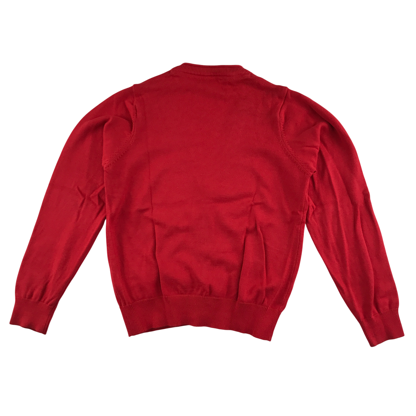 Red girls plain school cardigan
