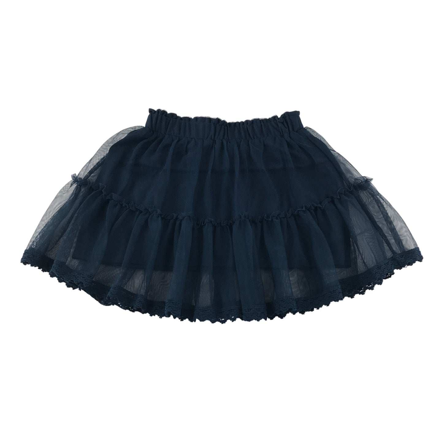 Little Kids skirt 6-7 years navy blue mesh layered