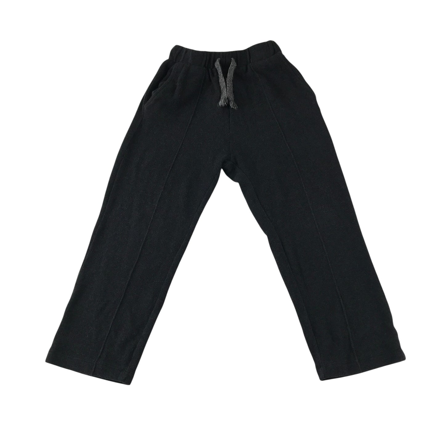 Zara joggers 5-6 years black plain with elasticated waistband