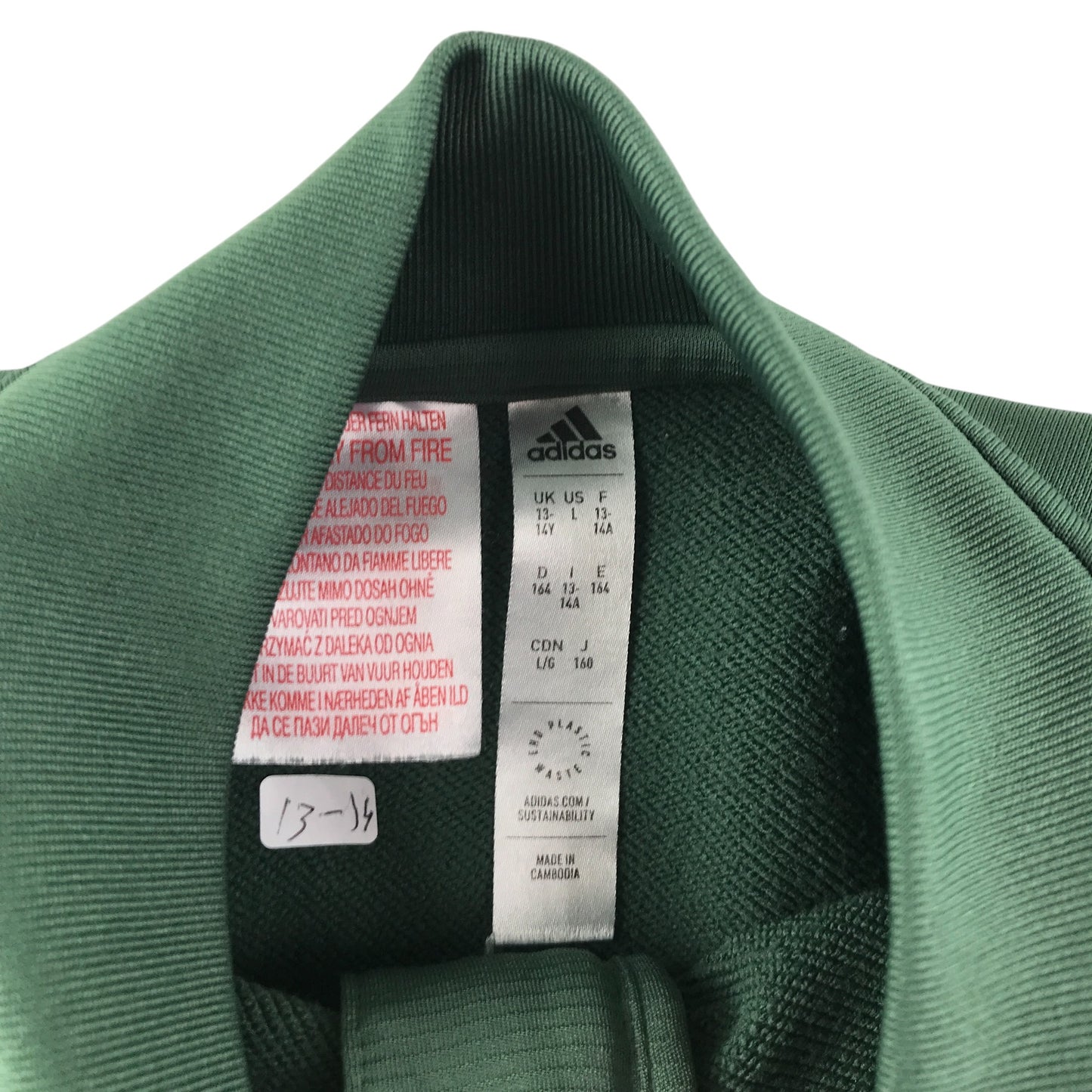 Adidas Celtic FC sweater 13-14 years khaki green pullover