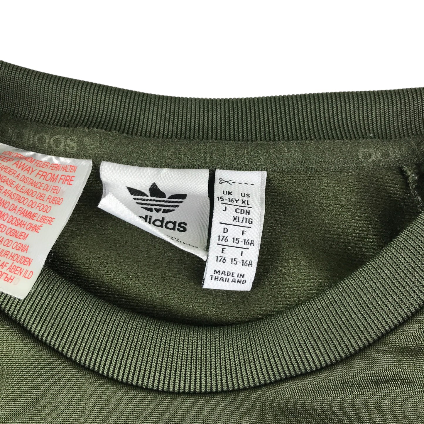 Adidas sweater 15-16 years khaki green pullover