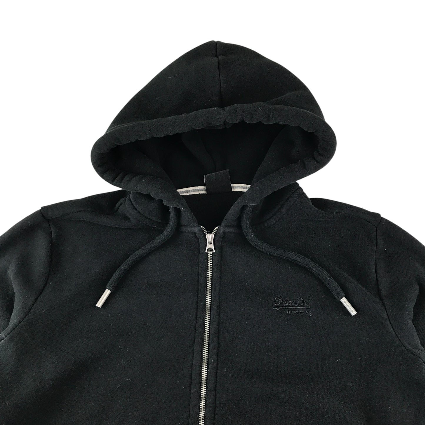 Superdry hoodie men's size M black full zipper