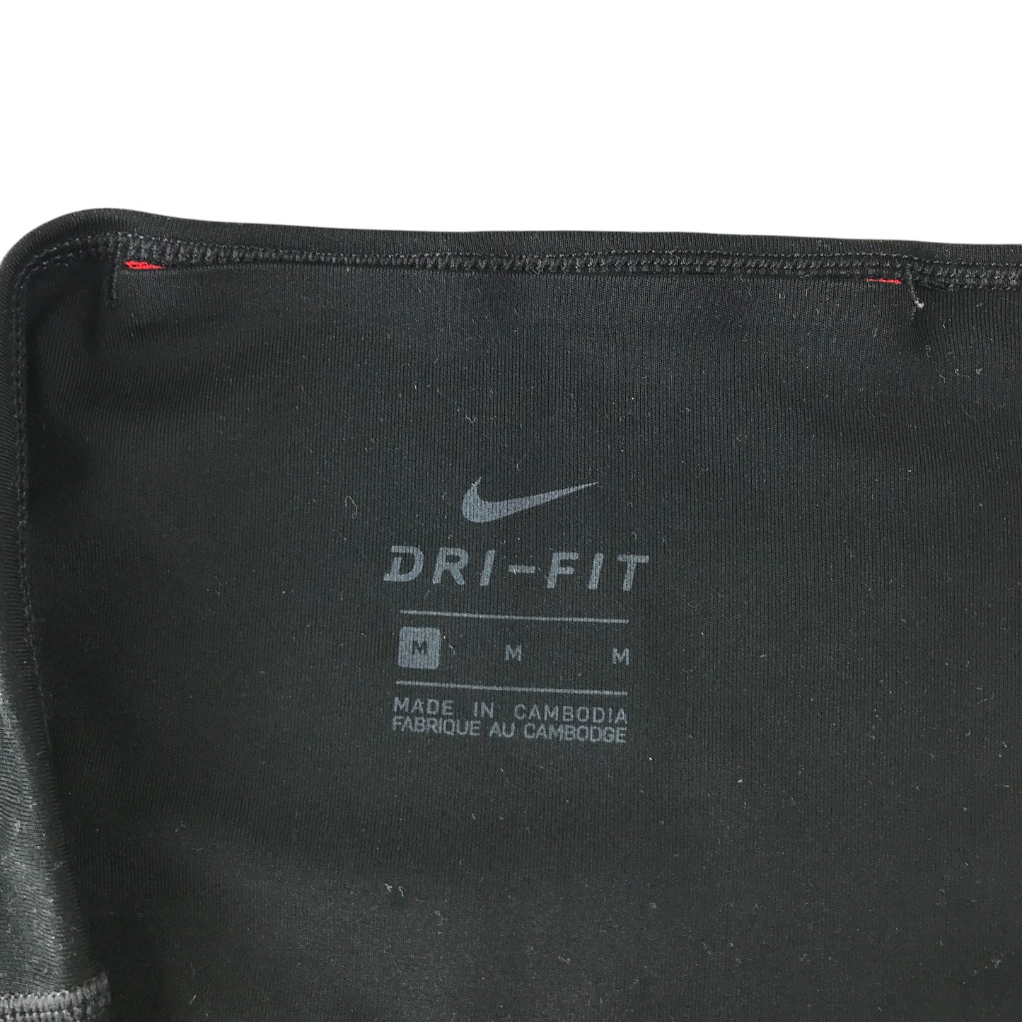 Nike sport leggings women's size M black and red Dri-Fit