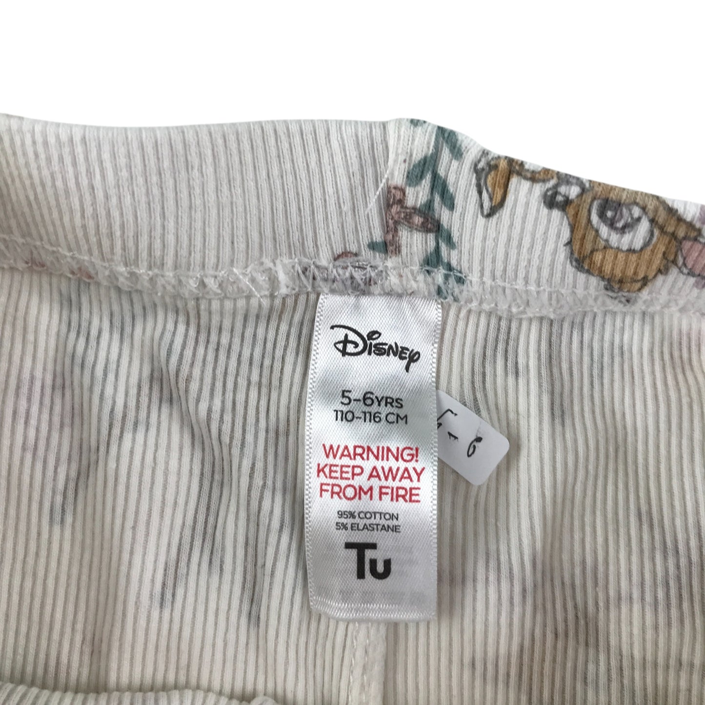 Tu leggings 5-6 years white Disney Bambi