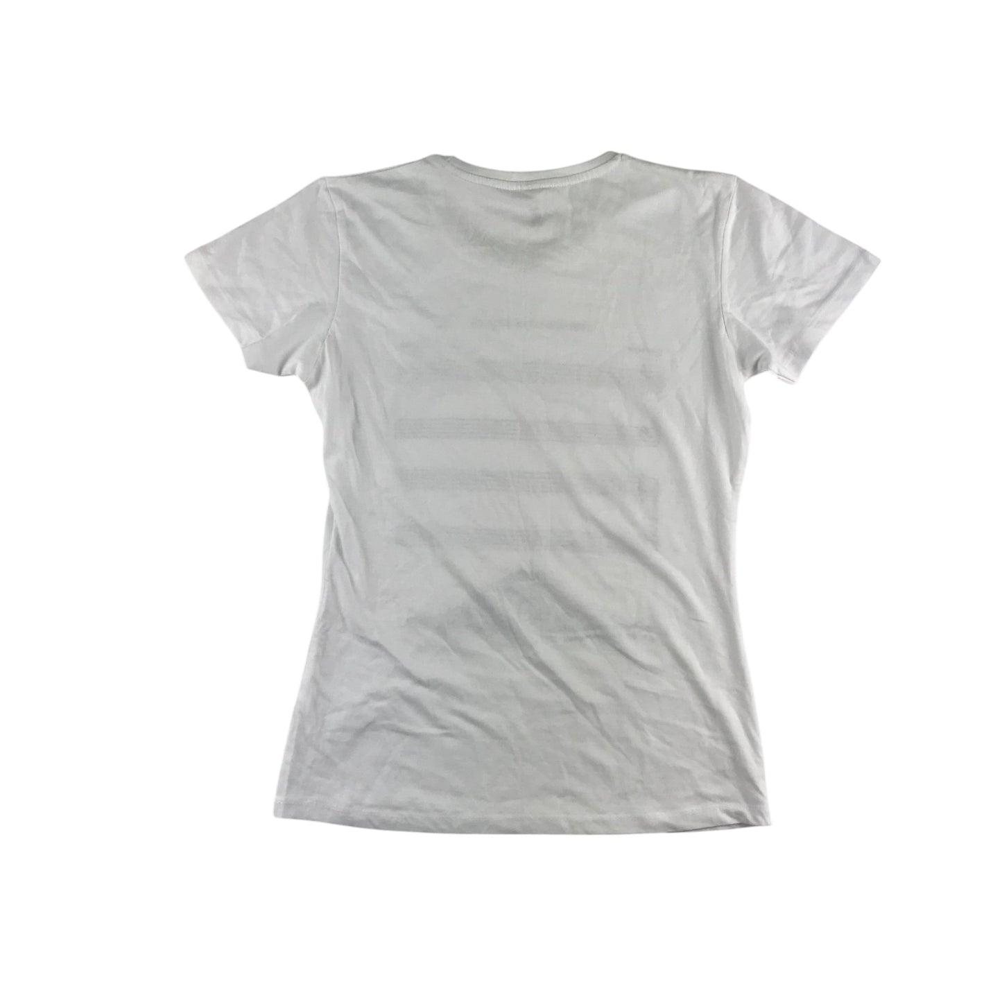 Pam Pling t-shirt womens size L white short sleeve Sound of Silence