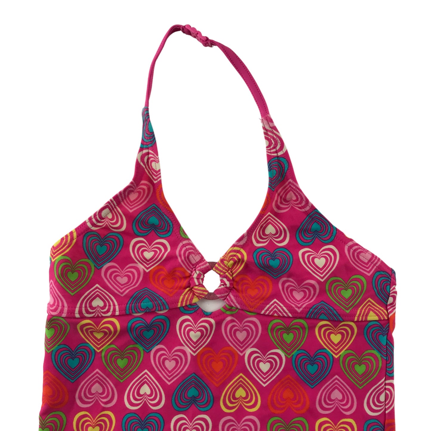 Swim Tops Age 9 Pink and Blue Love Heart 2-Piece set