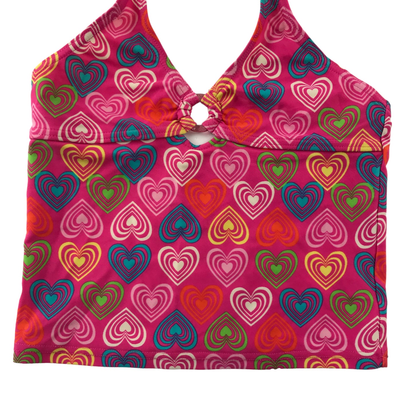 Swim Tops Age 9 Pink and Blue Love Heart 2-Piece set