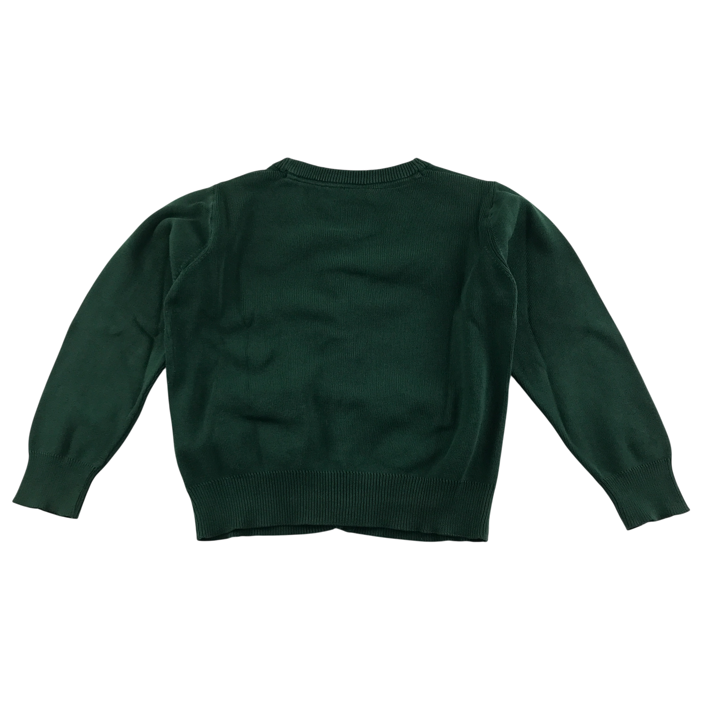 Green girls with pockets school cardigan