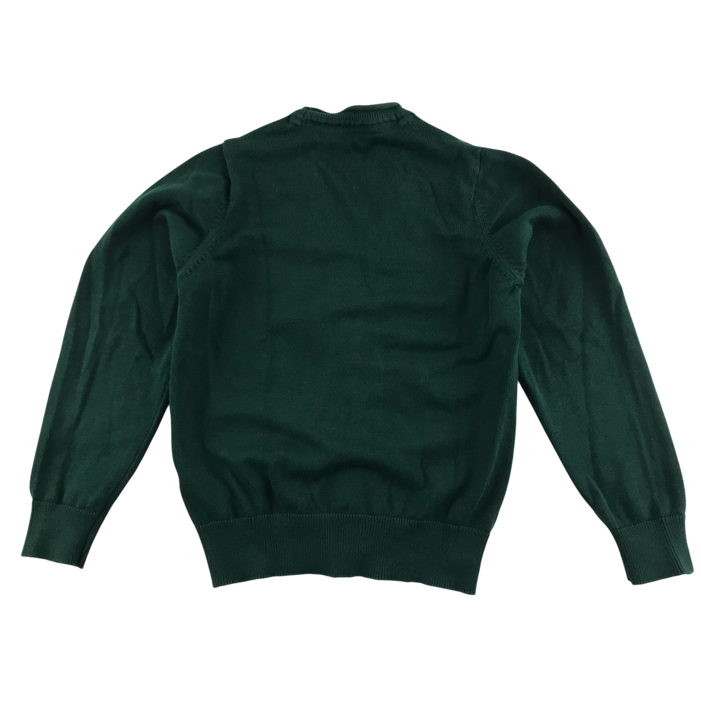 Green girls plain school cardigan