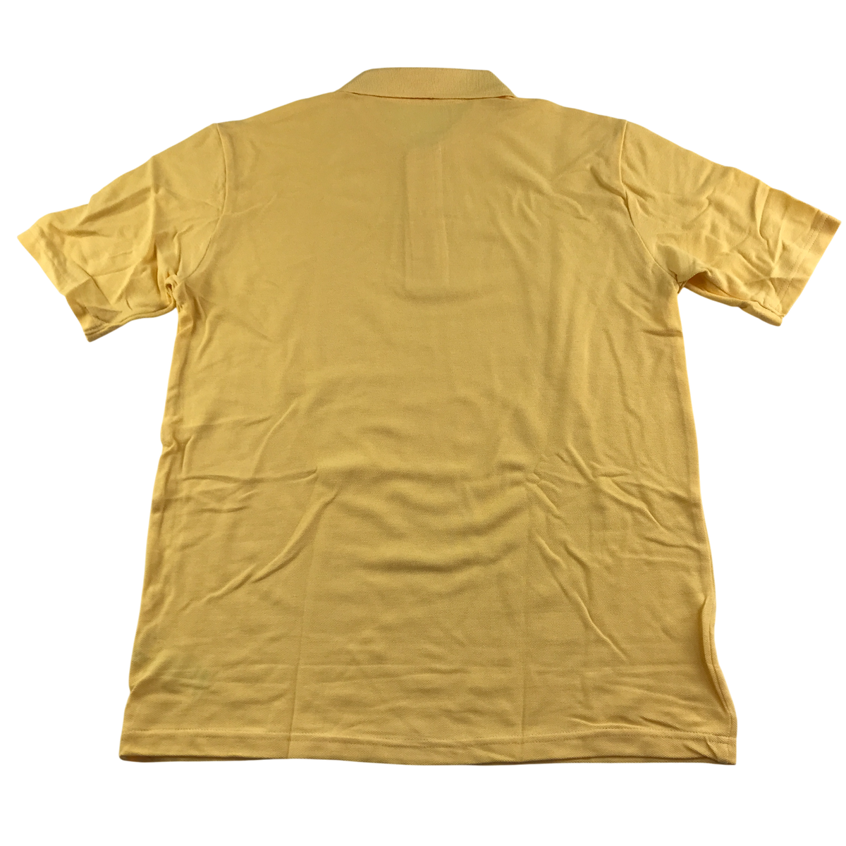 Yellow unisex school polo shirt