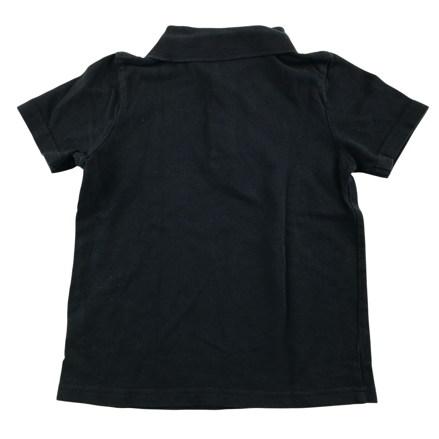 Black unisex school polo shirt