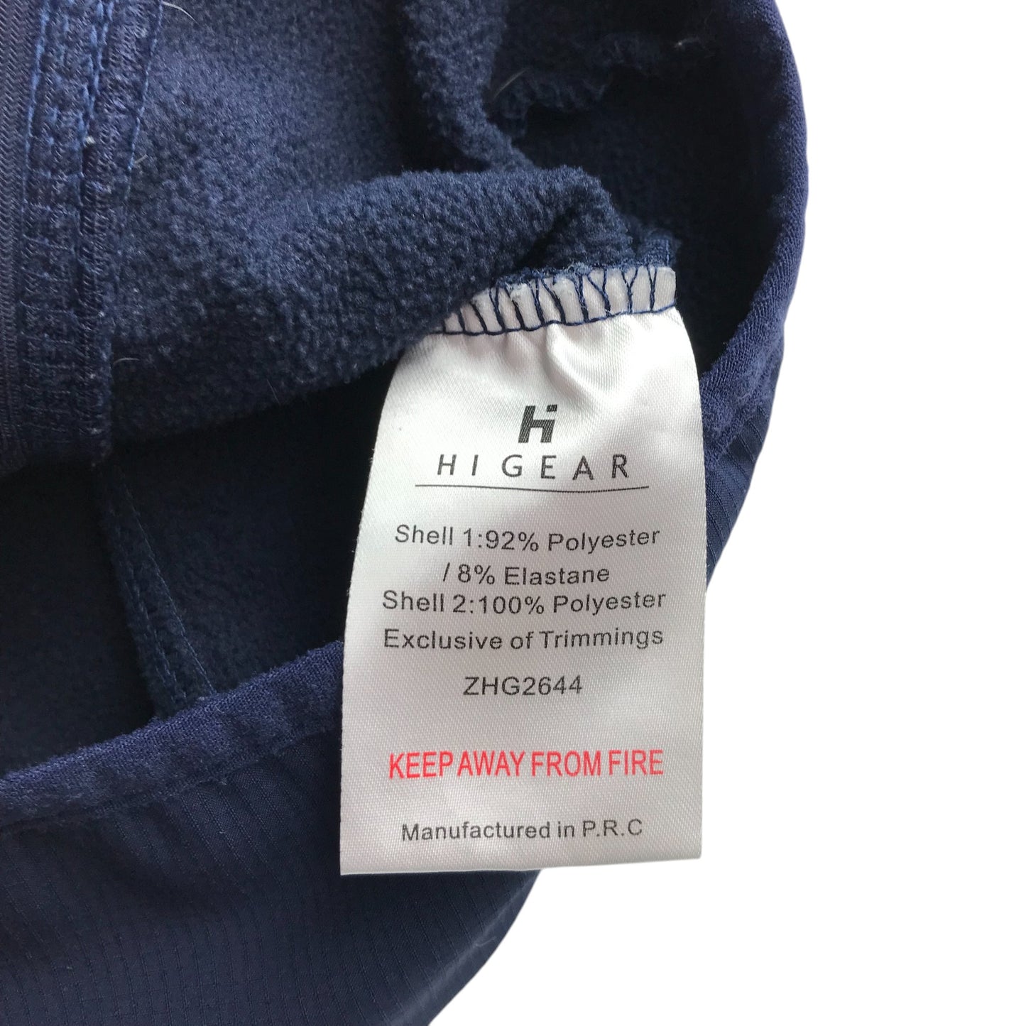 Higear jacket 7-8 years navy blue hooded full zipper light windbreaker