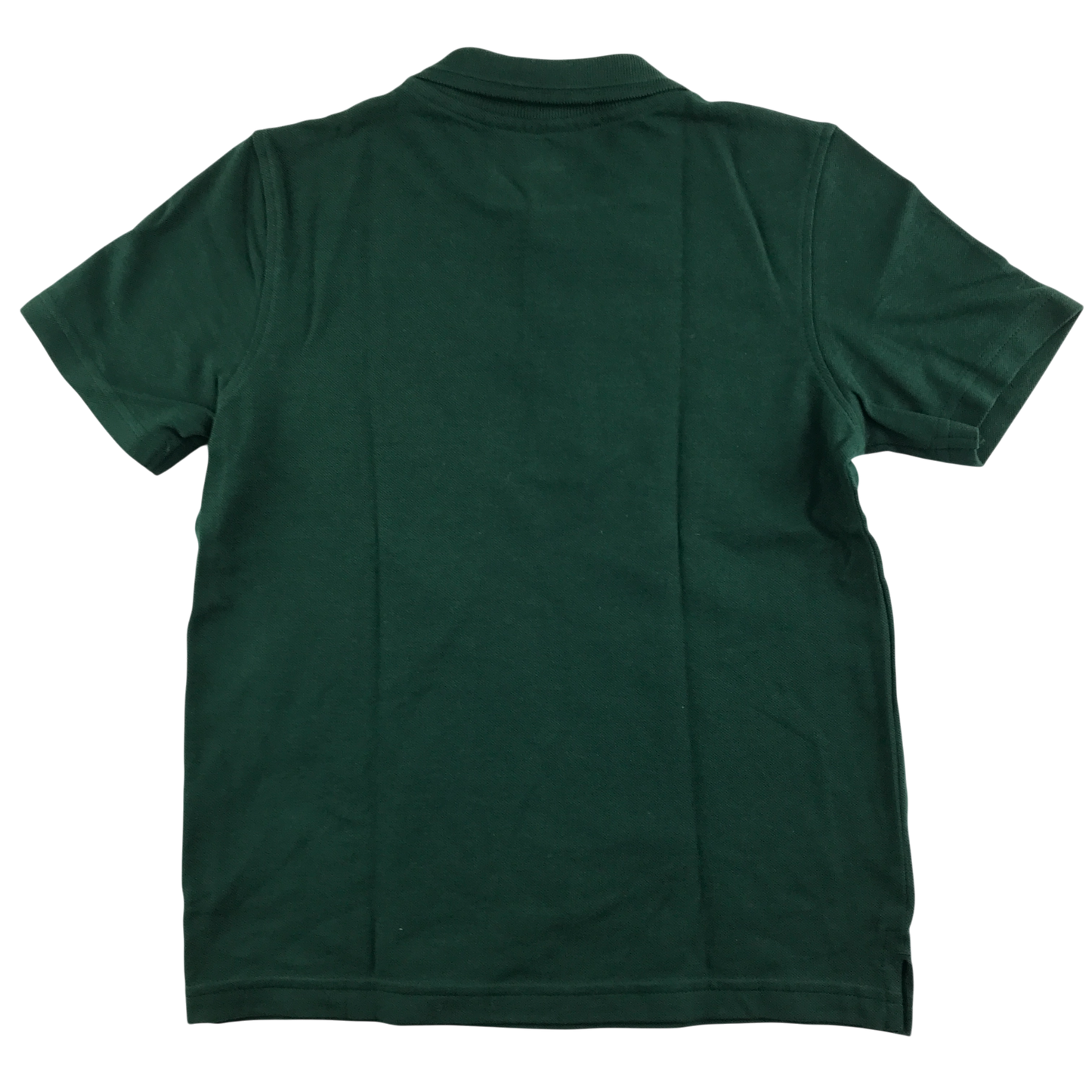 Dark green unisex school polo shirt
