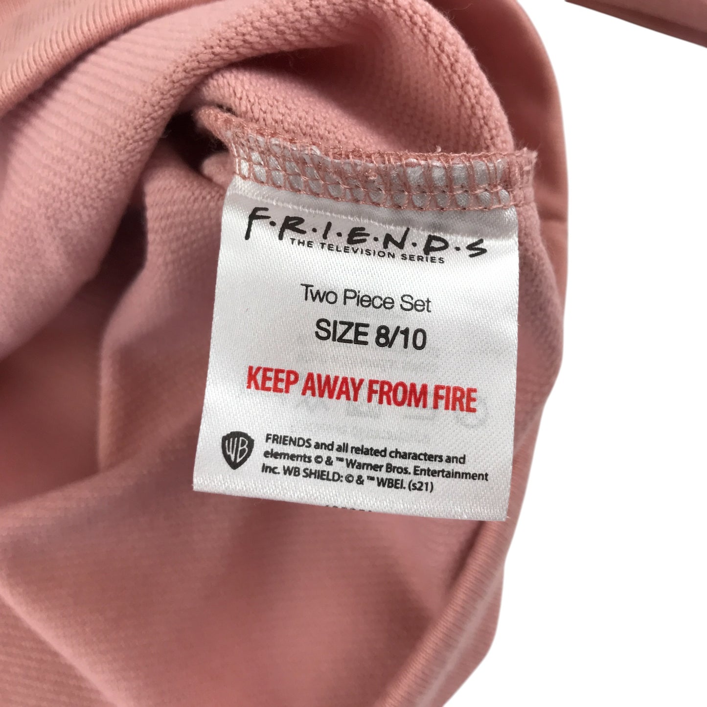 Friends set 8-10 years light pink sweater and joggers