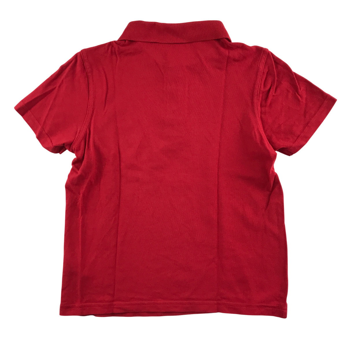 Red unisex school polo shirt