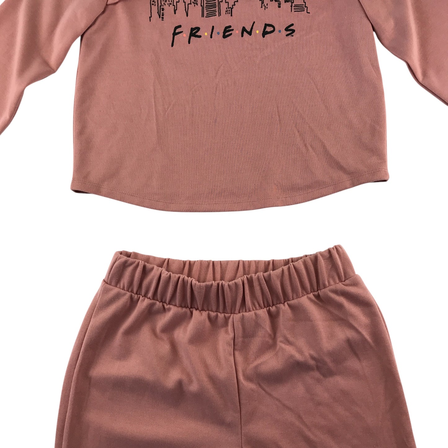 Friends set 8-10 years light pink sweater and joggers